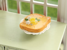 Load image into Gallery viewer, Lemon Tart / Tarte au Citron - Handmade Miniature Food in 12th Scale for Dollhouses