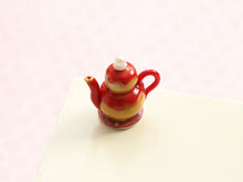 Load image into Gallery viewer, Novelty Miniature Strawberry Religieuse Teapot - 12th Scale Dollhouse Decoration