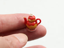 Load image into Gallery viewer, Novelty Miniature Strawberry Religieuse Teapot - 12th Scale Dollhouse Decoration