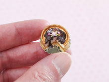 Load image into Gallery viewer, 1:12 Scale Miniature Chocolate Cheesecake - Handmade Food for Dollhouses