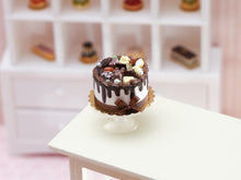Load image into Gallery viewer, 1:12 Scale Chocolate Drip Cake - Handmade Miniature Food