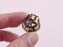 Load image into Gallery viewer, 1:12 Scale Chocolate Drip Cake - Handmade Miniature Food