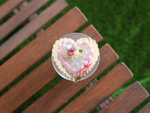 Load image into Gallery viewer, Easter Cake - Pink Eggs, Heartshaped, Rock Candy - Handmade miniature dollhouse food in 12th scale