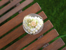 Load image into Gallery viewer, Floral Easter cake - Handmade miniature dollhouse food in 12th scale.