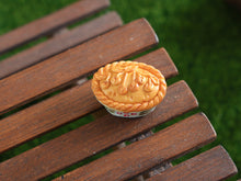 Load image into Gallery viewer, Rustic Cherry Pie in Handpainted Ceramic Oven Dish - Handmade miniature dollhouse food in 12th scale