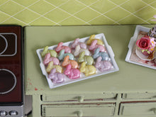 Load image into Gallery viewer, Colourful Pastel Easter Bunnies - Handmade miniature dollhouse food in 12th scale.