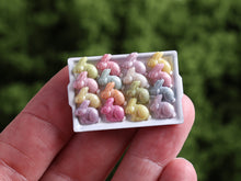 Load image into Gallery viewer, Colourful Pastel Easter Bunnies - Handmade miniature dollhouse food in 12th scale.