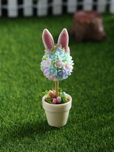 Load image into Gallery viewer, Easter Blossom Bunny Ears Topiary in Flower Pot - OOAK - Dollhouse Miniature