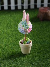 Load image into Gallery viewer, Easter Blossom Bunny Ears Topiary in Flower Pot - OOAK - Dollhouse Miniature