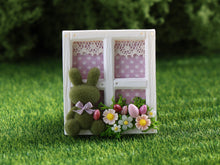 Load image into Gallery viewer, Spring Window Frame Wall Decoration in 1:12 Scale Dollhouse Decor