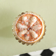Load image into Gallery viewer, Pear and Almond Tart, Tarte Poire Amandine - Handmade miniature dollhouse food in 12th scale