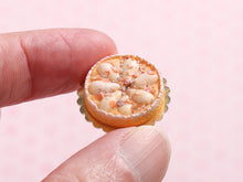 Load image into Gallery viewer, Pear and Almond Tart, Tarte Poire Amandine - Handmade miniature dollhouse food in 12th scale