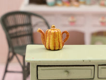 Load image into Gallery viewer, Novelty Miniature French Cannalé Bordelais Teapot - 12th Scale Dollhouse Decoration
