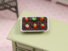 Load image into Gallery viewer, Vegetable Garden Brownie - Handmade Miniature Food for Dollshouse in 12th Scale