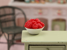 Load image into Gallery viewer, Beef Heart (Coeur de Boeuf) and Cherry Tomatoes in Bowl - 12th Scale Handmade Miniature Food for Dollhouses
