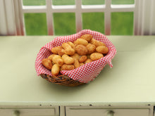 Load image into Gallery viewer, Basket of New Potatoes - 12th Scale Handmade Miniature Food for Dollhouses