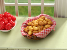 Load image into Gallery viewer, Basket of New Potatoes - 12th Scale Handmade Miniature Food for Dollhouses