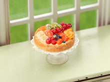 Load image into Gallery viewer, Tarte aux Fruits : French Fruit Tart  - Handmade Miniature Food in 12th Scale for Dollhouses