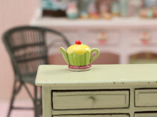 Load image into Gallery viewer, Novelty Miniature Cupcake Teapot - 12th Scale Dollhouse Decoration