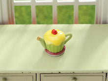 Load image into Gallery viewer, Novelty Miniature Cupcake Teapot - 12th Scale Dollhouse Decoration