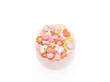 Load image into Gallery viewer, Delightful Pink Cookies and Treats on a Pink Stand - 12th Scale Dollhouse Miniature Food