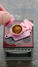 Load image into Gallery viewer, Roast Chicken in Pink Oven Dish - Handmade 12th Scale Miniature Food