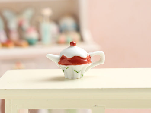 Cupcake Teapot - Miniature decoration for Dollhouses