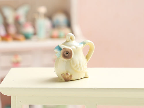 Cute Owl Teapot - Miniature decoration for Dollhouses