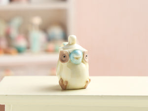 Cute Owl Teapot - Miniature decoration for Dollhouses