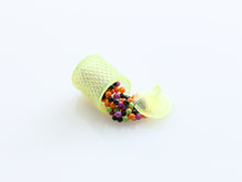 Load image into Gallery viewer, Spilt Green Jar of Halloween Candy - Handmade Miniature Dollhouse Food