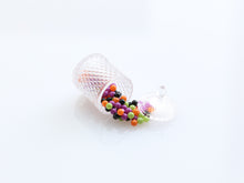 Load image into Gallery viewer, Spilt Clear Jar of Halloween Candy - Handmade Miniature Dollhouse Food