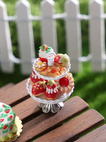 Summer Strawberry Pastries - OOAK - Handmade Miniature Food