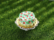 Load image into Gallery viewer, Summer Garden Cake - Strawberries - OOAK - Handmade Miniature Food