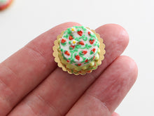 Load image into Gallery viewer, Summer Garden Cake - Strawberries - OOAK - Handmade Miniature Food