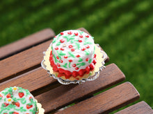 Load image into Gallery viewer, Summer Garden Cake - Cherries - OOAK - Handmade Miniature Food