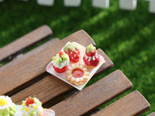 Load image into Gallery viewer, Summer Strawberry Pastries - OOAK - Handmade Miniature Food