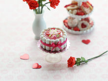 Load image into Gallery viewer, Charlotte Pastry for Valentine's Day - 12th Handmade Miniature Dollhouse Food