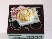 Load image into Gallery viewer, 1:12 Scale Handmade Miniature Pie on Board for Valentine's Day - Dollhouse Food