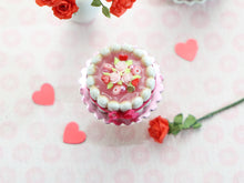Load image into Gallery viewer, Charlotte Pastry for Valentine's Day - 12th Handmade Miniature Dollhouse Food
