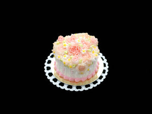 Vintage Cake (E) - Handmade Miniature Dollhouse Food