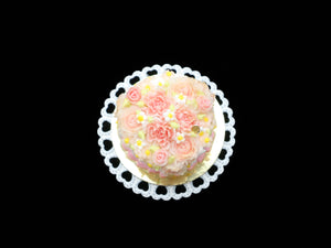 Vintage Cake (E) - Handmade Miniature Dollhouse Food