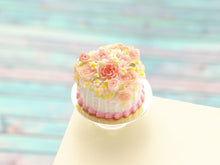 Load image into Gallery viewer, Vintage Cake (E) - Handmade Miniature Dollhouse Food