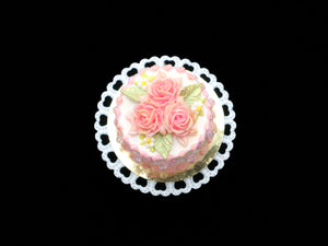 Vintage Cake (A) - Handmade Miniature Dollhouse Food