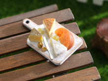 Load image into Gallery viewer, French Cheese and Grapes Board - Handmade Miniature Dollhouse Food