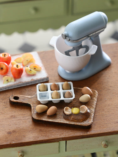 Eggs on Board - Handmade Miniature Dollhouse Food