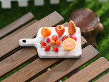 Load image into Gallery viewer, Fresh Fruit on Board - Handmade Miniature Dollhouse Food