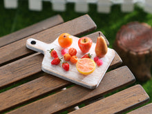 Load image into Gallery viewer, Fresh Fruit on Board - Handmade Miniature Dollhouse Food