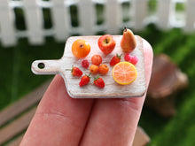 Load image into Gallery viewer, Fresh Fruit on Board - Handmade Miniature Dollhouse Food