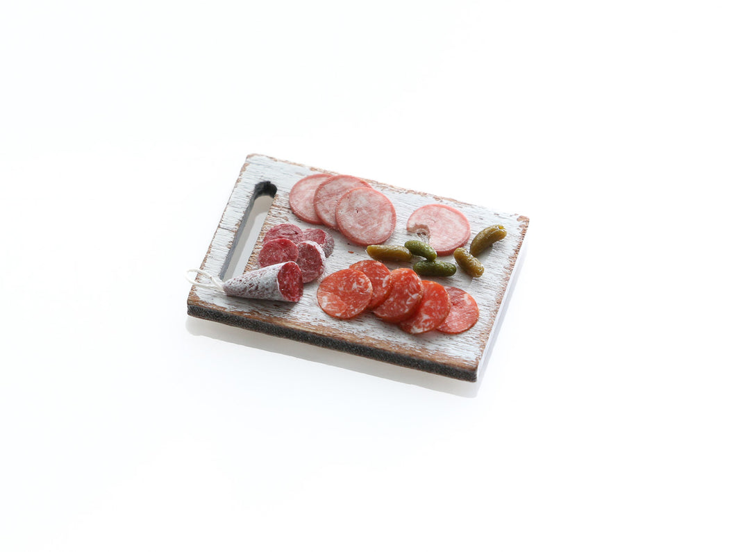 French Charcuterie Board - Handmade Miniature Dollhouse Food