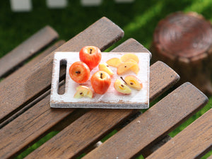 Apple Board - Handmade Miniature Dollhouse Food